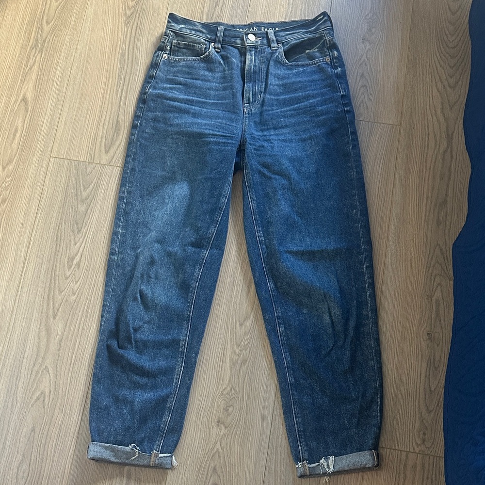 American Eagle Outfitters High Rise Jeans - Dark Blue